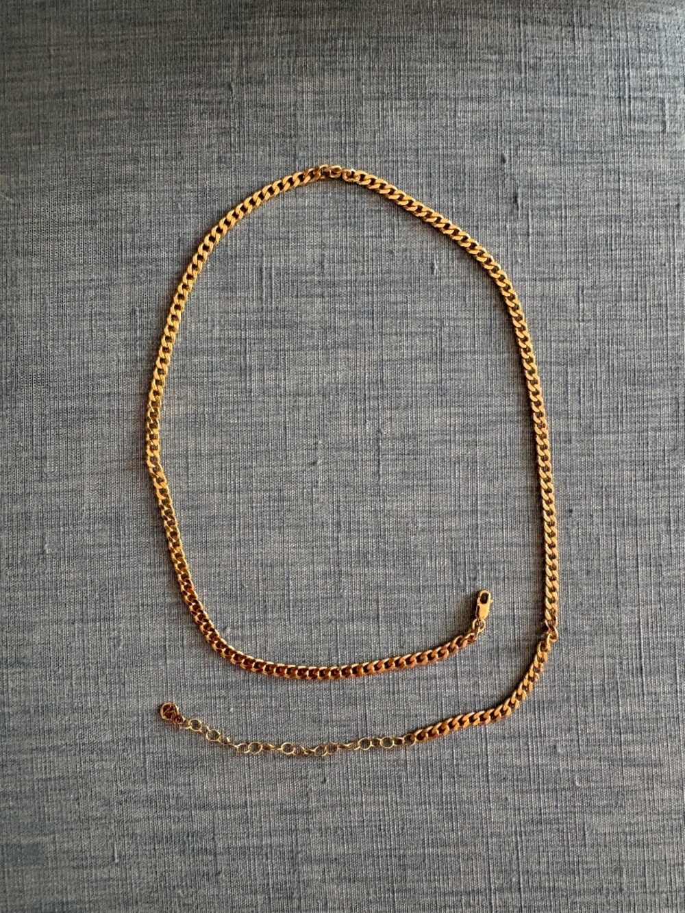 Mejuri 14k Solid Gold Curb Chain Necklace 14"-16" Adjustable
